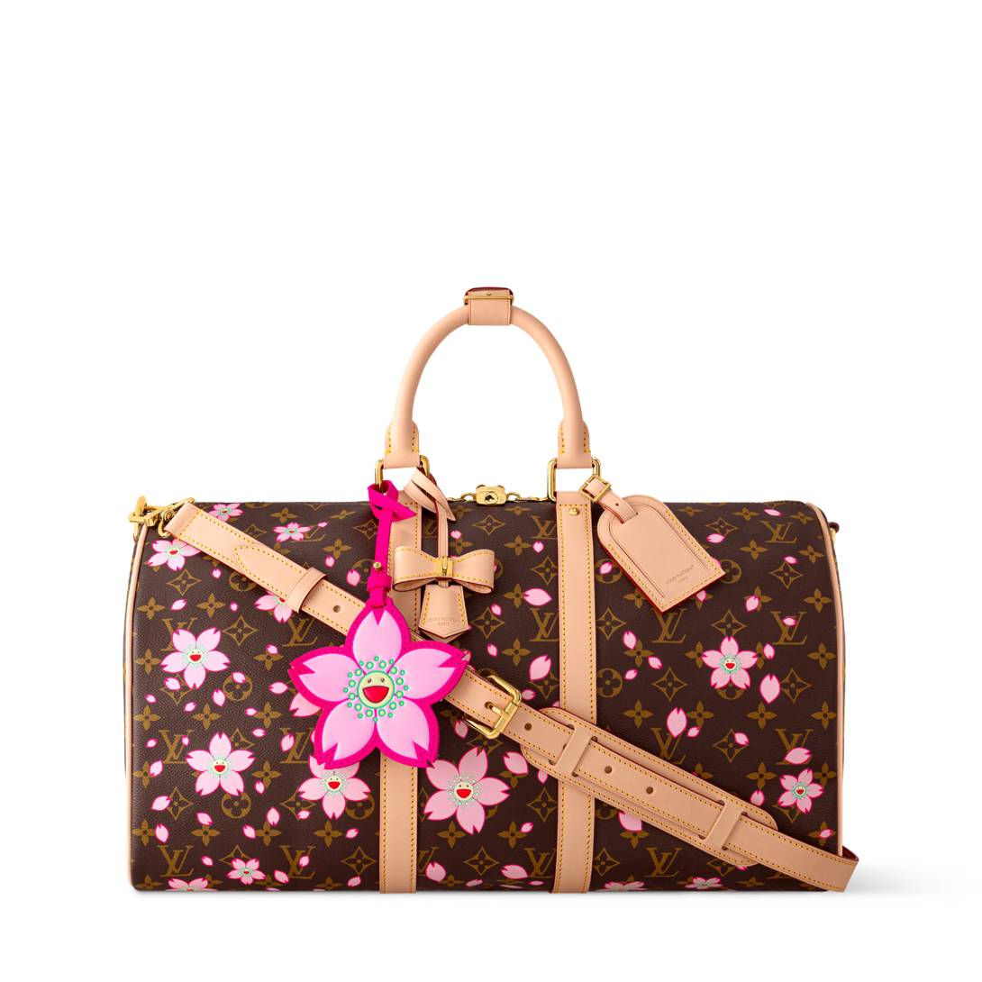 LV x TM Bolsa Keepall Bandoulière 45 Outros Canvas Monogram